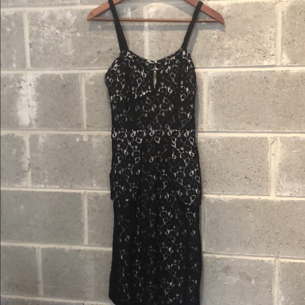 Express black, lace cocktail dress